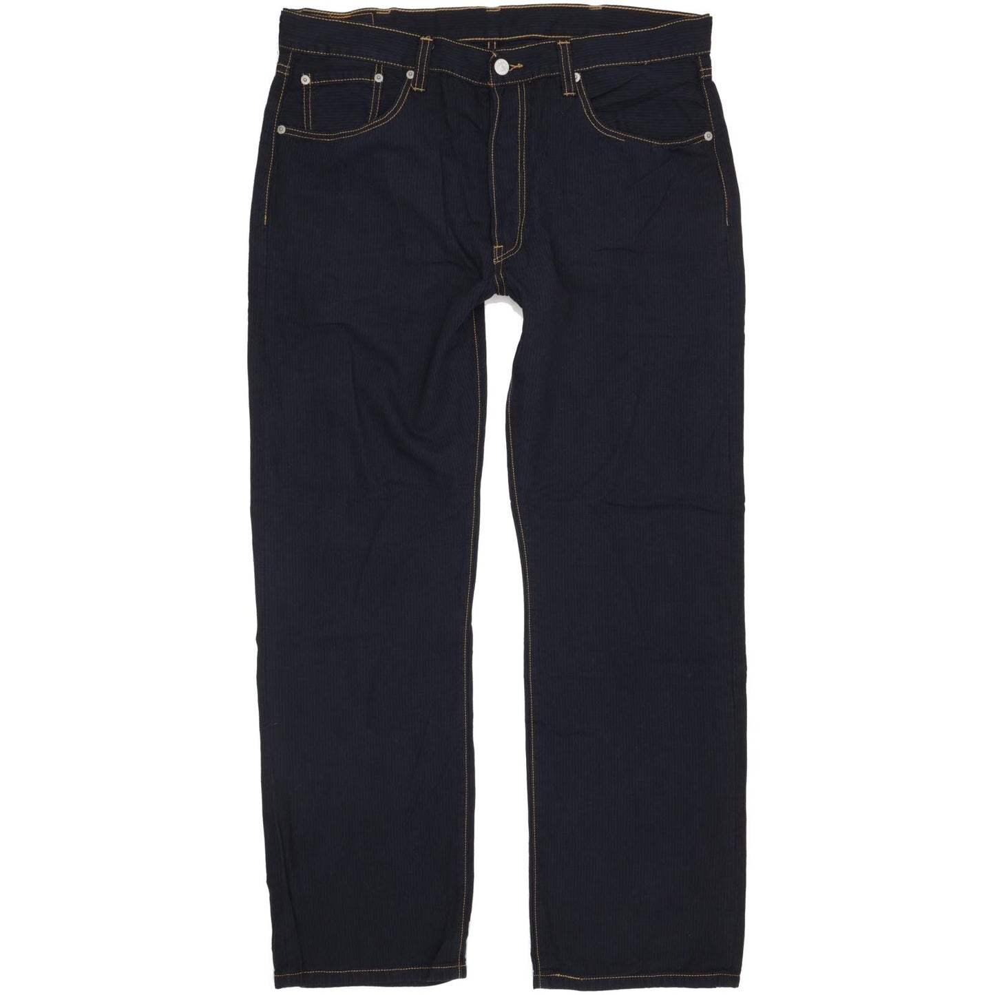 Levi's 501 Men Navy Straight Regular Trousers W38 L32