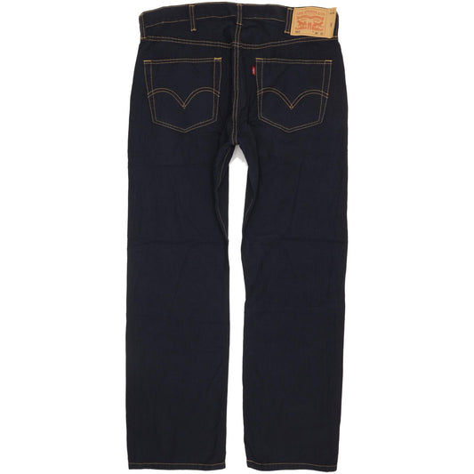 Levi's 501 Men Navy Straight Regular Trousers W38 L32
