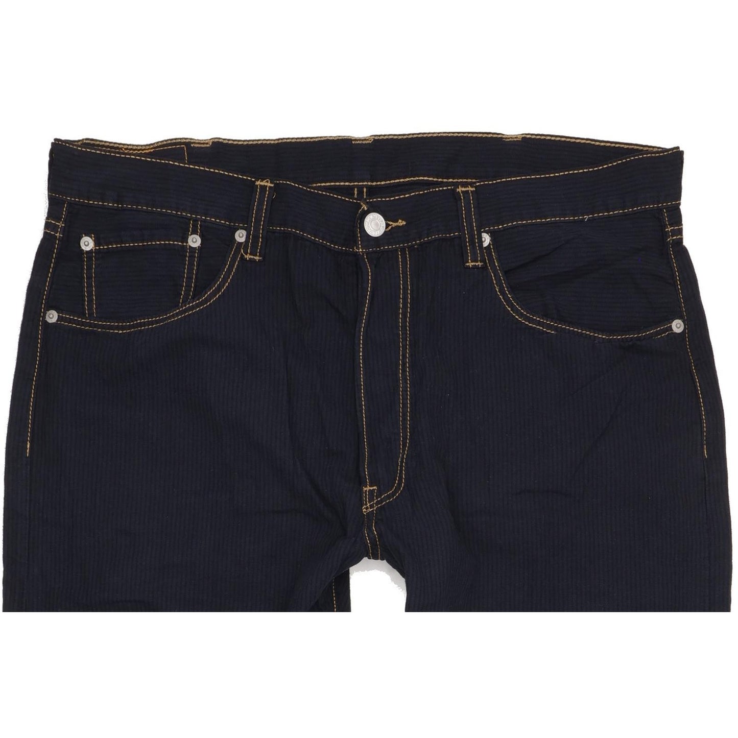 Levi's 501 Men Navy Straight Regular Trousers W38 L32