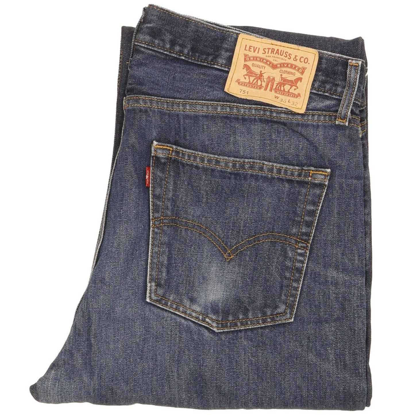 Levi's 751 Men Blue Straight Regular Jeans W36 L31