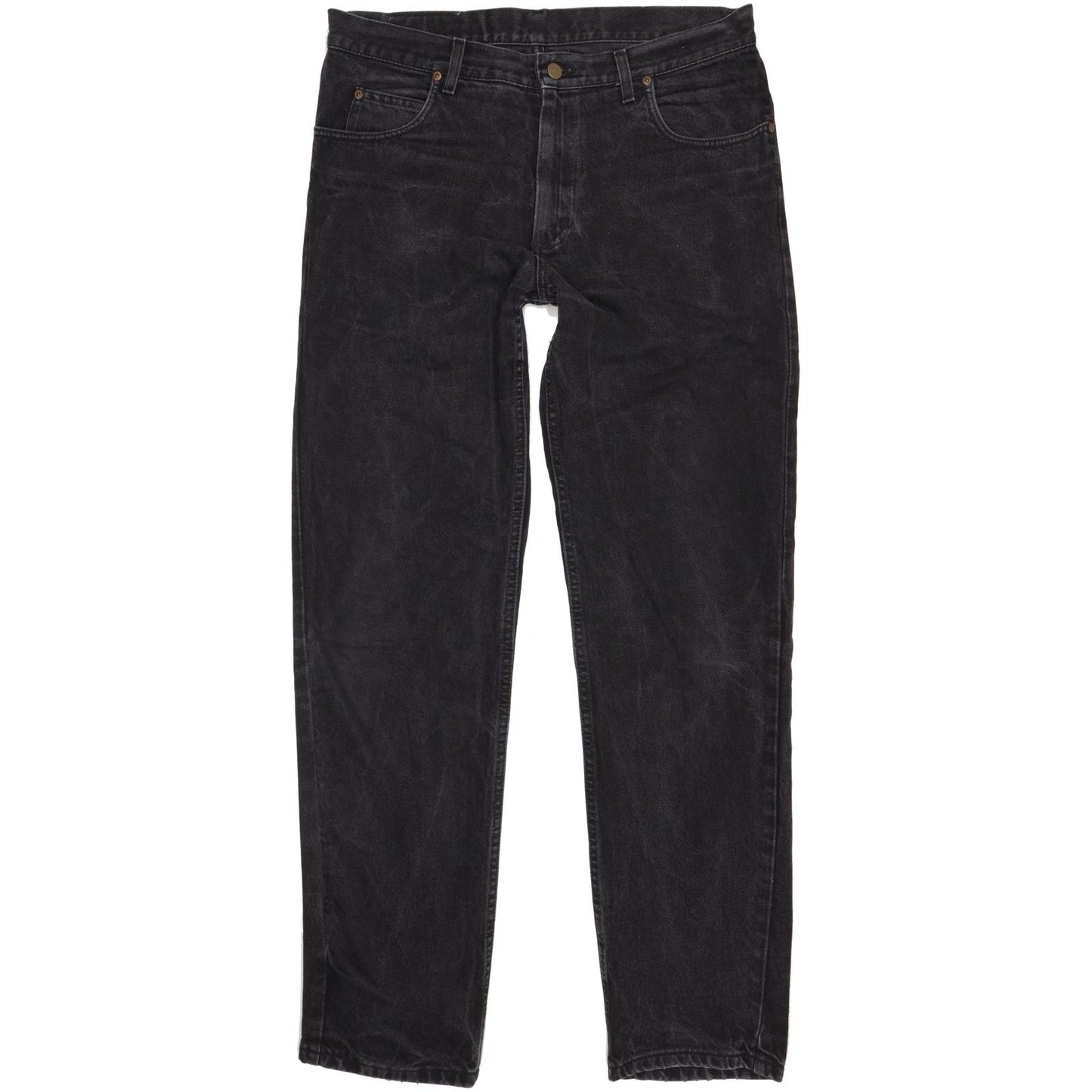 Lee Brooklyn Men Black Straight Regular Jeans W35 L34