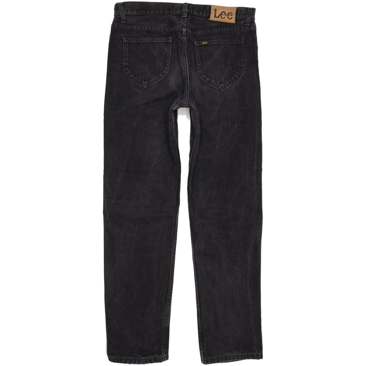 Lee Brooklyn Men Black Straight Regular Jeans W35 L34