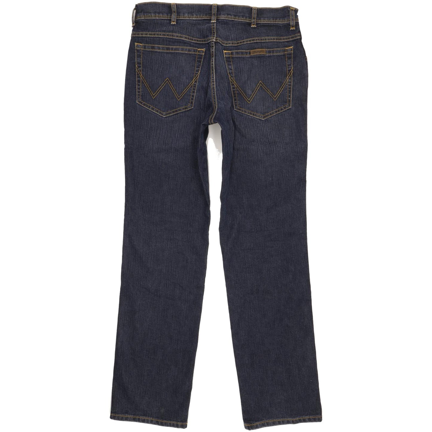 Wrangler Men Blue Straight Regular Stretch Jeans W33 L32
