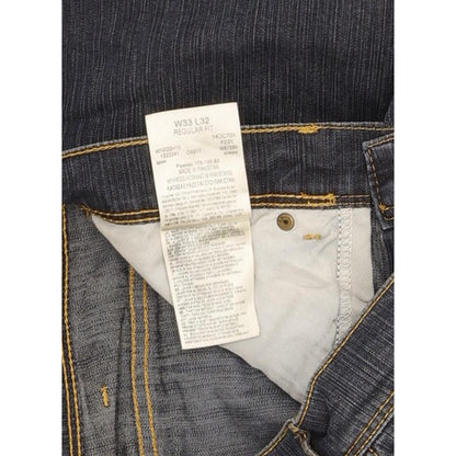 Wrangler Men Blue Straight Regular Stretch Jeans W33 L32