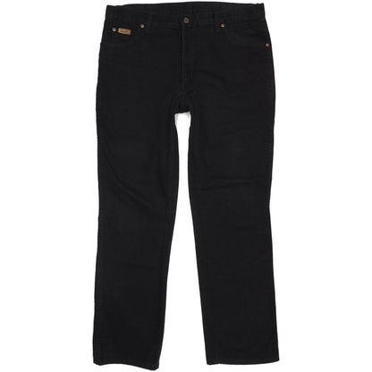 Wrangler Texas Men Black Straight Regular Jeans W38 L32