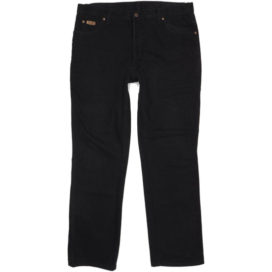 Wrangler Texas Men Black Straight Regular Jeans W38 L32