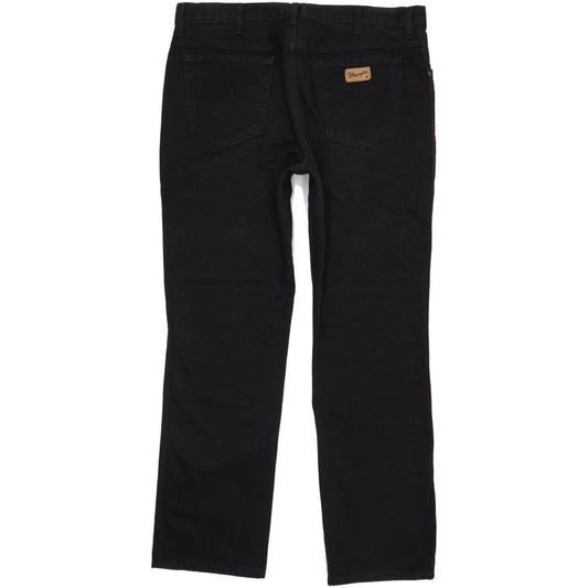 Wrangler Texas Men Black Straight Regular Jeans W38 L32