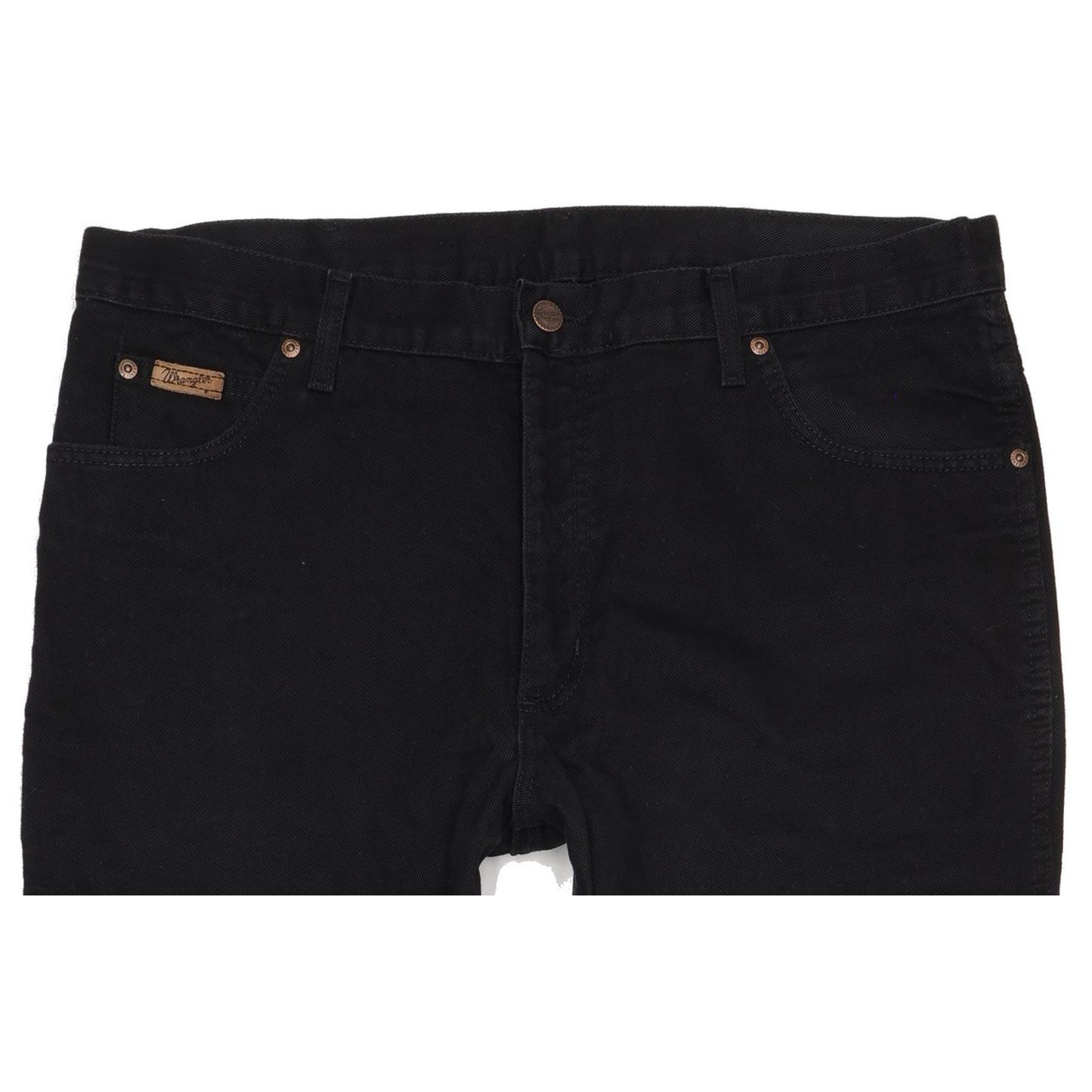 Wrangler Texas Men Black Straight Regular Jeans W38 L32
