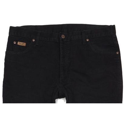 Wrangler Texas Men Black Straight Regular Jeans W38 L32