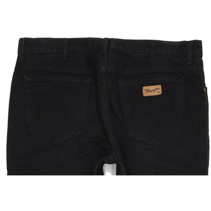 Wrangler Texas Men Black Straight Regular Jeans W38 L32