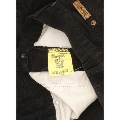 Wrangler Texas Men Black Straight Regular Jeans W38 L32