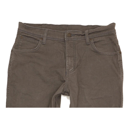 Wrangler Durable Quality Men Grey Straight Regular Stretch Jeans W33 L31