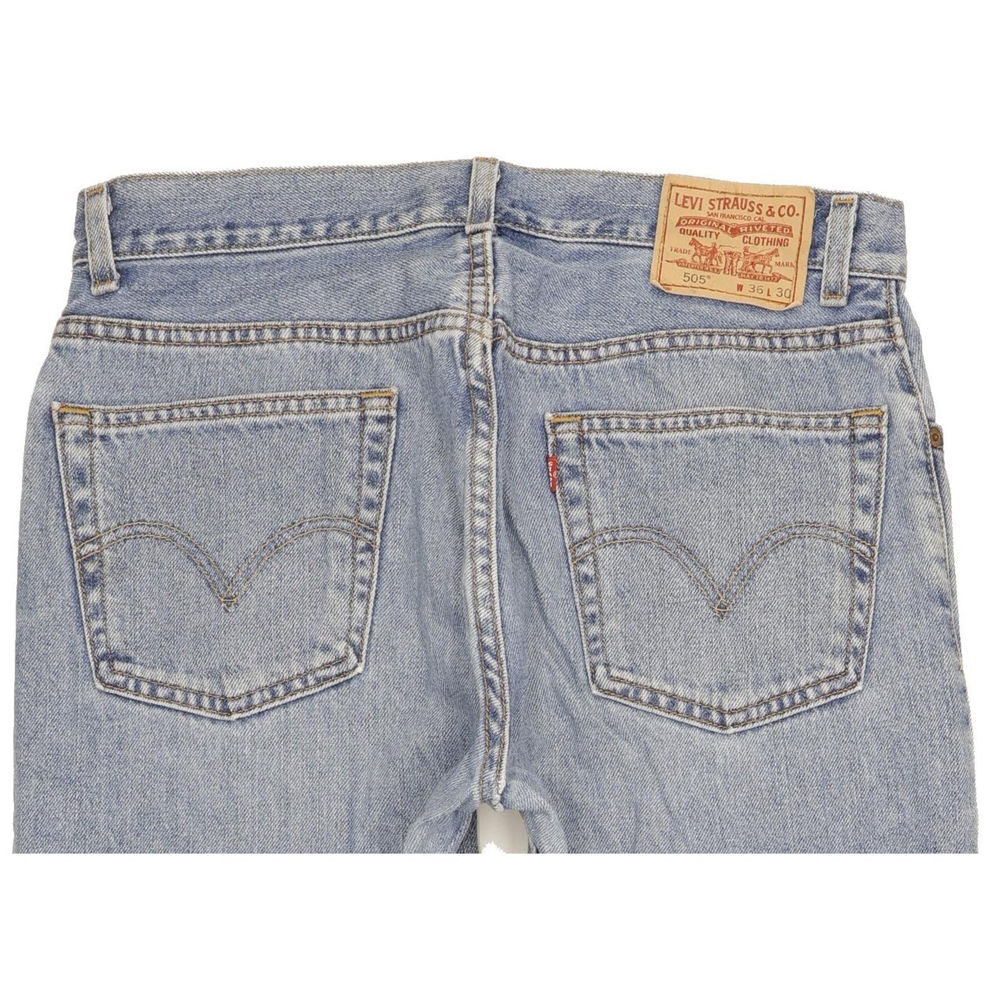 Levi's 505 Men Blue Straight Regular Jeans W36 L29