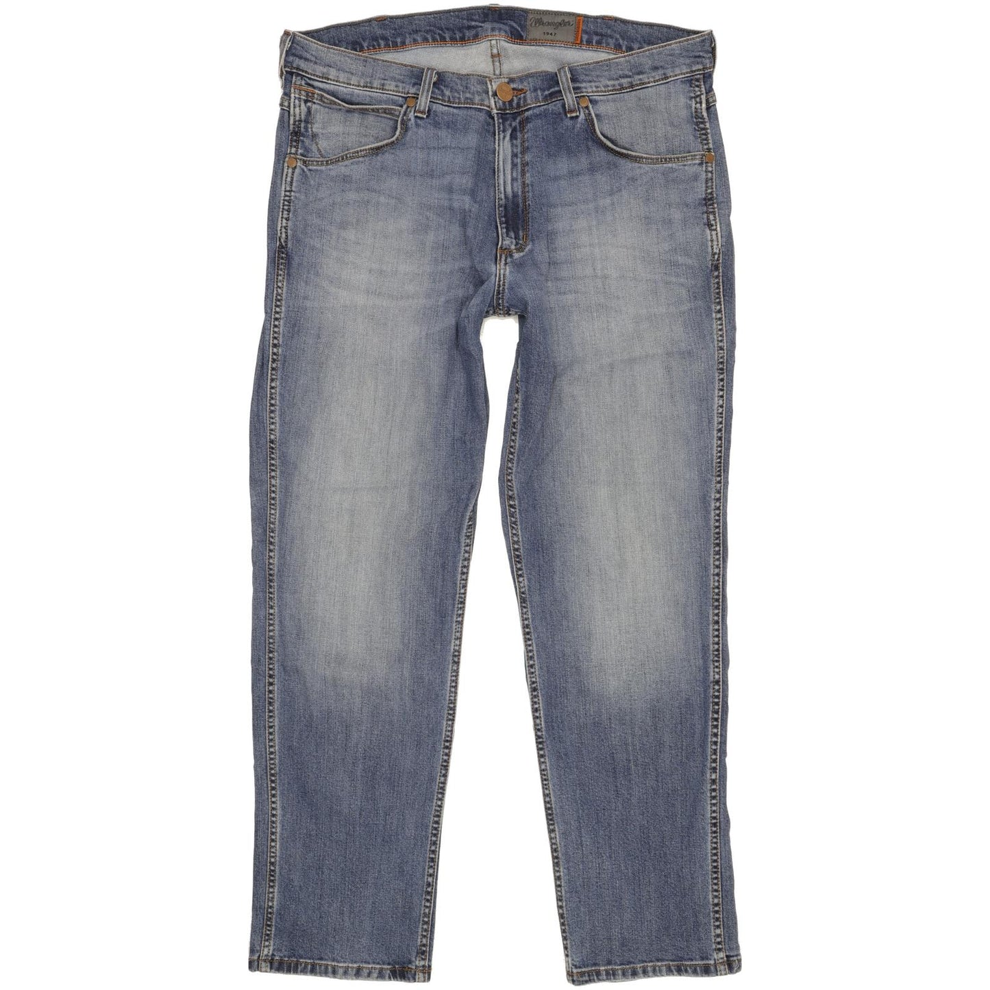 Wrangler Greensboro Men Blue Straight Regular Stretch Jeans W36 L30