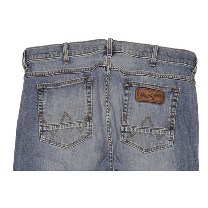 Wrangler Greensboro Men Blue Straight Regular Stretch Jeans W36 L30