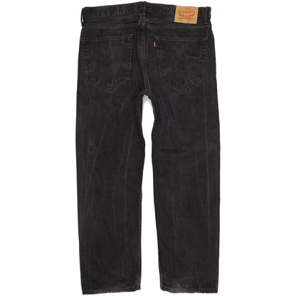 Levi's 505 Men Black Straight Regular Jeans W36 L30
