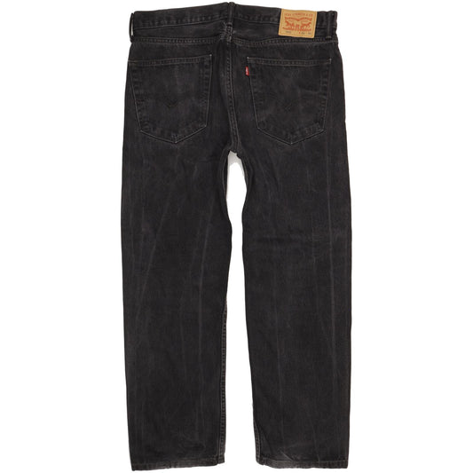 Levi's 505 Men Black Straight Regular Jeans W36 L30