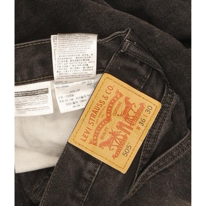 Levi's 505 Men Black Straight Regular Jeans W36 L30