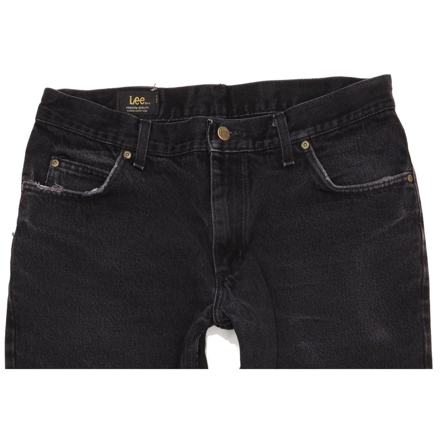 Lee Brooklyn Men Black Straight Regular Jeans W36 L31