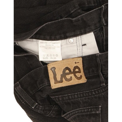 Lee Brooklyn Men Black Straight Regular Jeans W36 L31