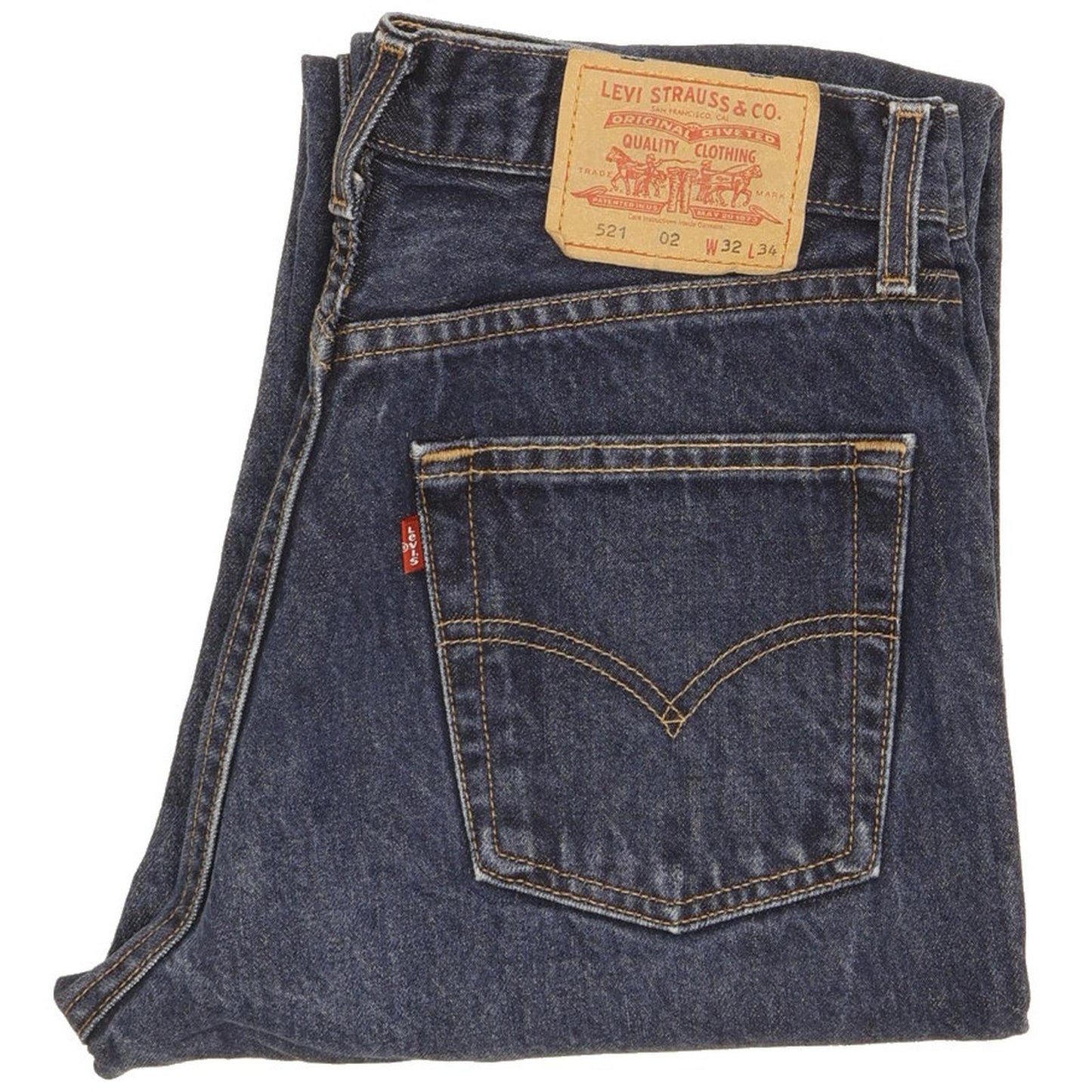 Levi's 521 Men Blue Straight Regular Jeans W32 L27