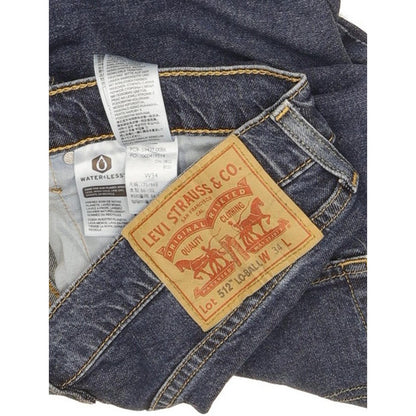 Levi's 512 Lo-Ball Men Blue Tapered Slim Jeans W34 L33 (106181)