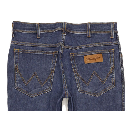 Wrangler Texas Men Blue Straight Regular Stretch Jeans W33 L31 (106182)
