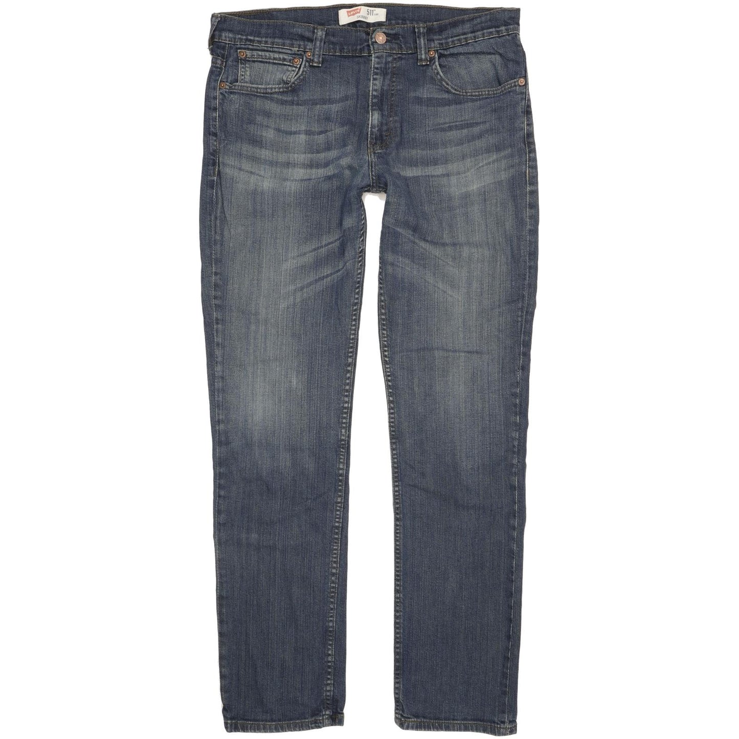 Levi's 511 Men Blue Straight Slim Stretch Jeans W34 L33 (106184)