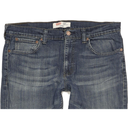 Levi's 511 Men Blue Straight Slim Stretch Jeans W34 L33 (106184)