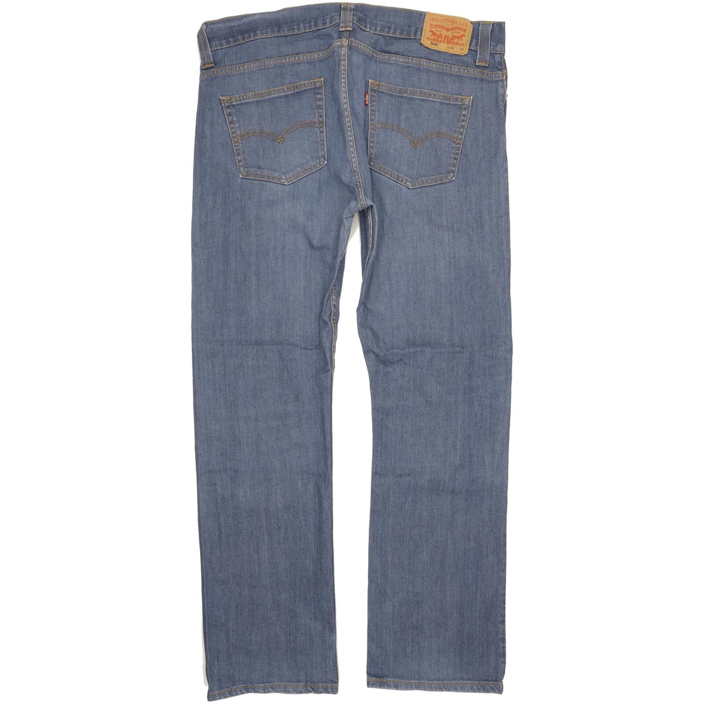 Levi's 506 Men Blue Straight Regular Stretch Jeans W40 L33 (106186)