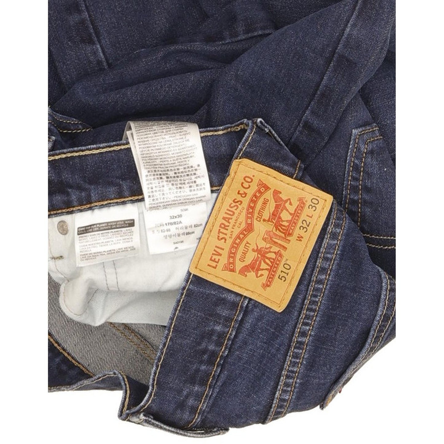 Levi's 510 Men Blue Skinny Slim Stretch Jeans W32 L28 (106190)