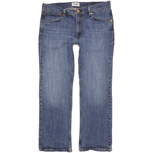 Wrangler Men Blue Bootcut Regular Stretch Jeans W34 L28 (106193)