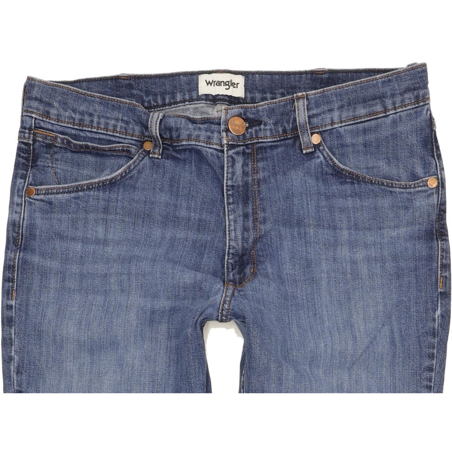 Wrangler Men Blue Bootcut Regular Stretch Jeans W34 L28 (106193)