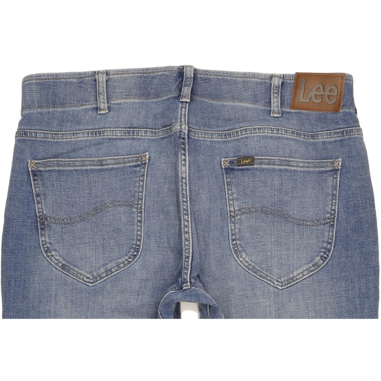 Lee Men Blue Tapered Regular Stretch Jeans W36 L30 (106194)