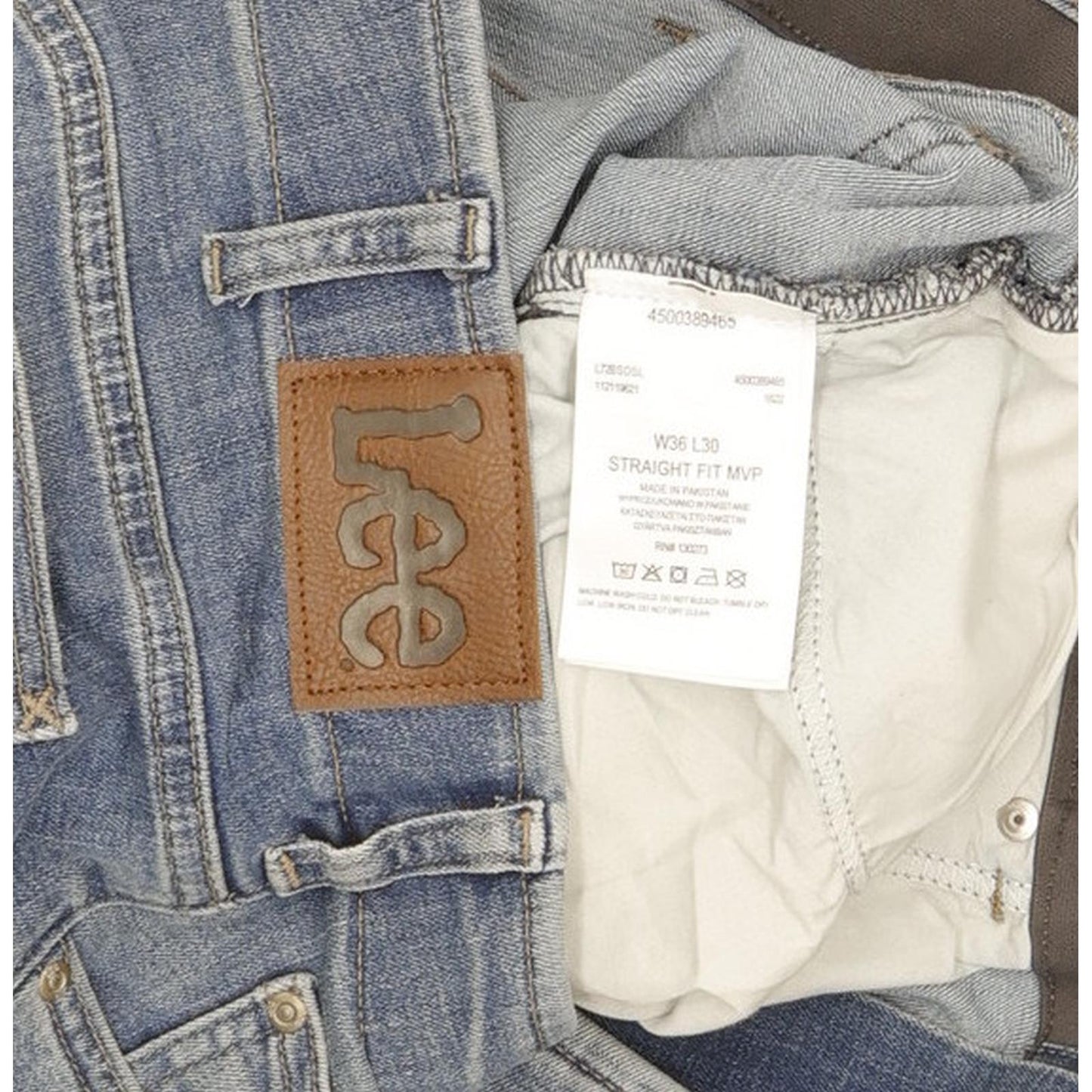 Lee Men Blue Tapered Regular Stretch Jeans W36 L30 (106194)