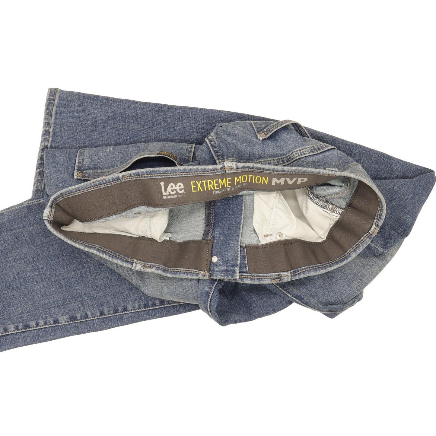 Lee Men Blue Tapered Regular Stretch Jeans W36 L30 (106194)