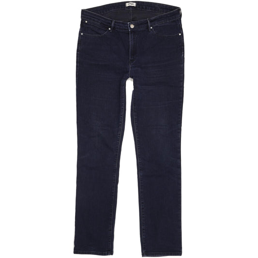 Wrangler Women Navy Straight Slim Stretch Jeans W34 L32 (106195)