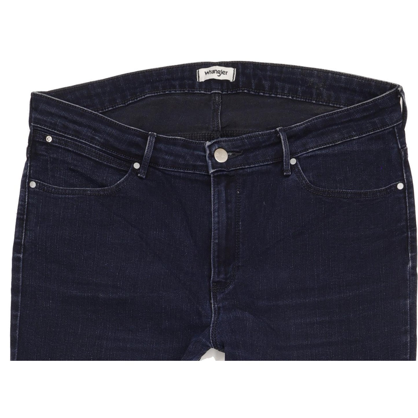 Wrangler Women Navy Straight Slim Stretch Jeans W34 L32