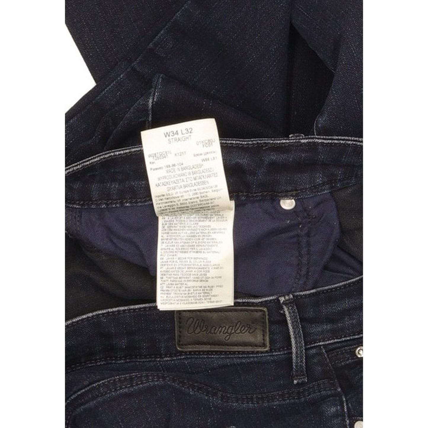 Wrangler Women Navy Straight Slim Stretch Jeans W34 L32