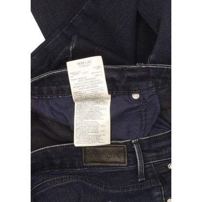 Wrangler Women Navy Straight Slim Stretch Jeans W34 L32