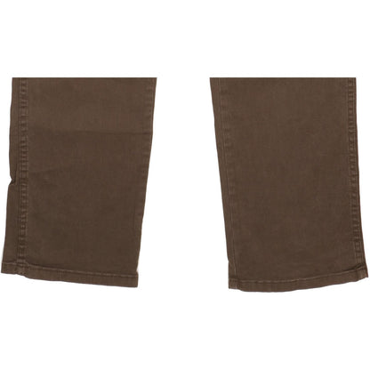 Wrangler Texas Men Brown Straight Regular Stretch Jeans W38 L34 (106197)