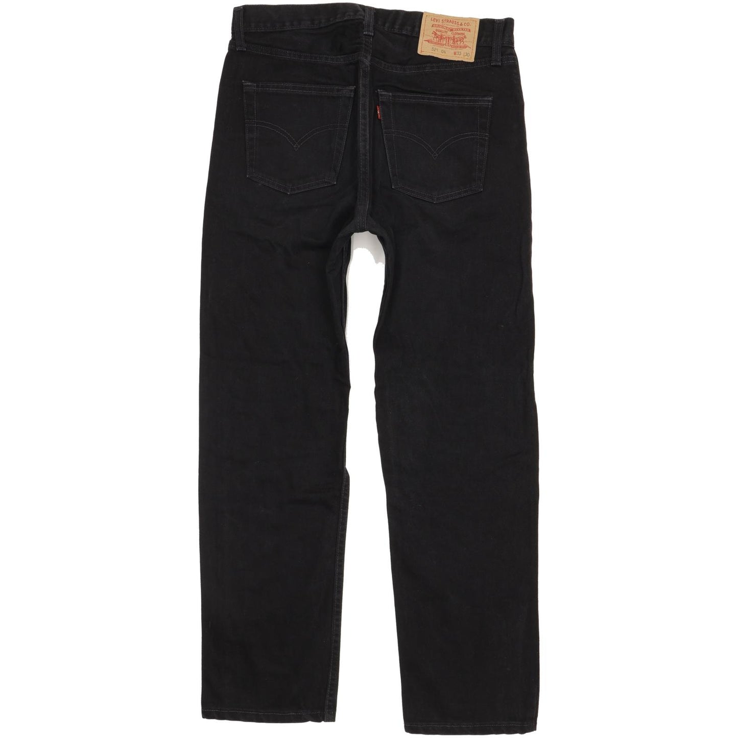 Levi's 521 Men Black Straight Regular Jeans W33 L29 (106199)