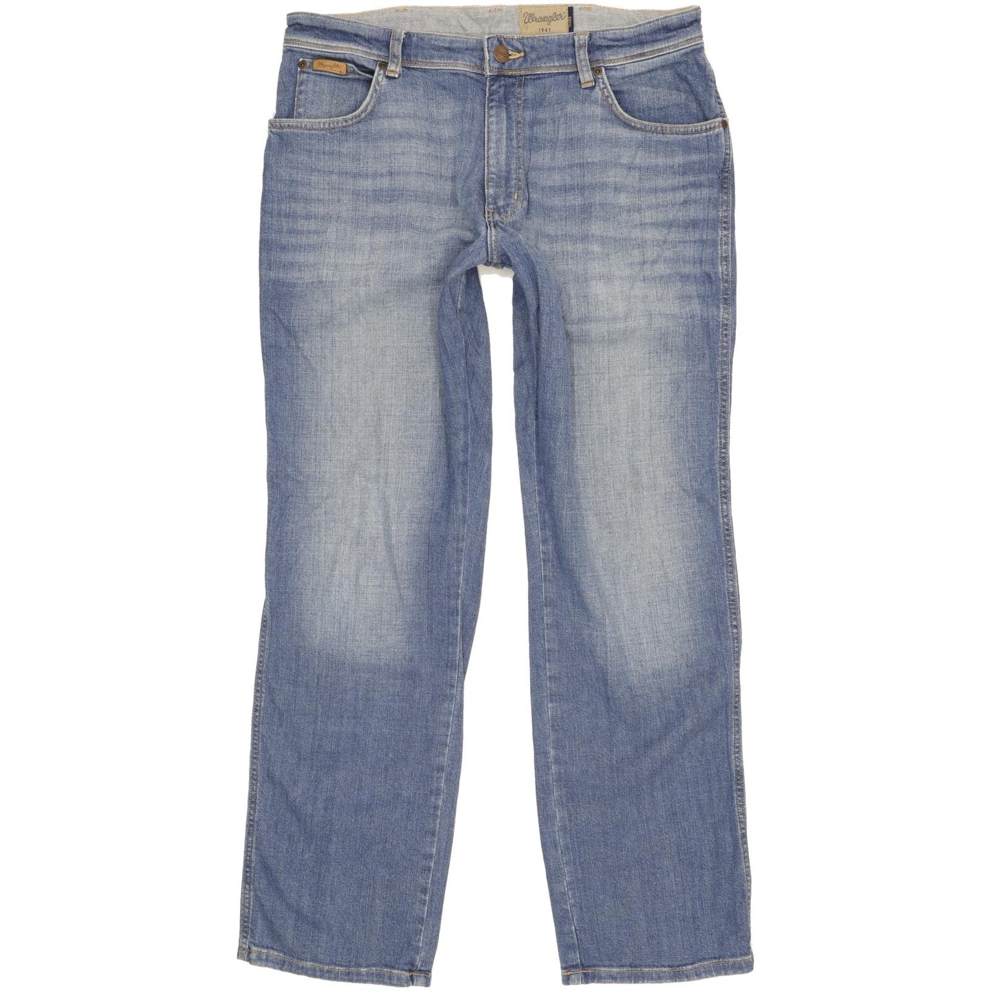 Wrangler Texas Men Blue Straight Regular Stretch Jeans W34 L32 (106200)