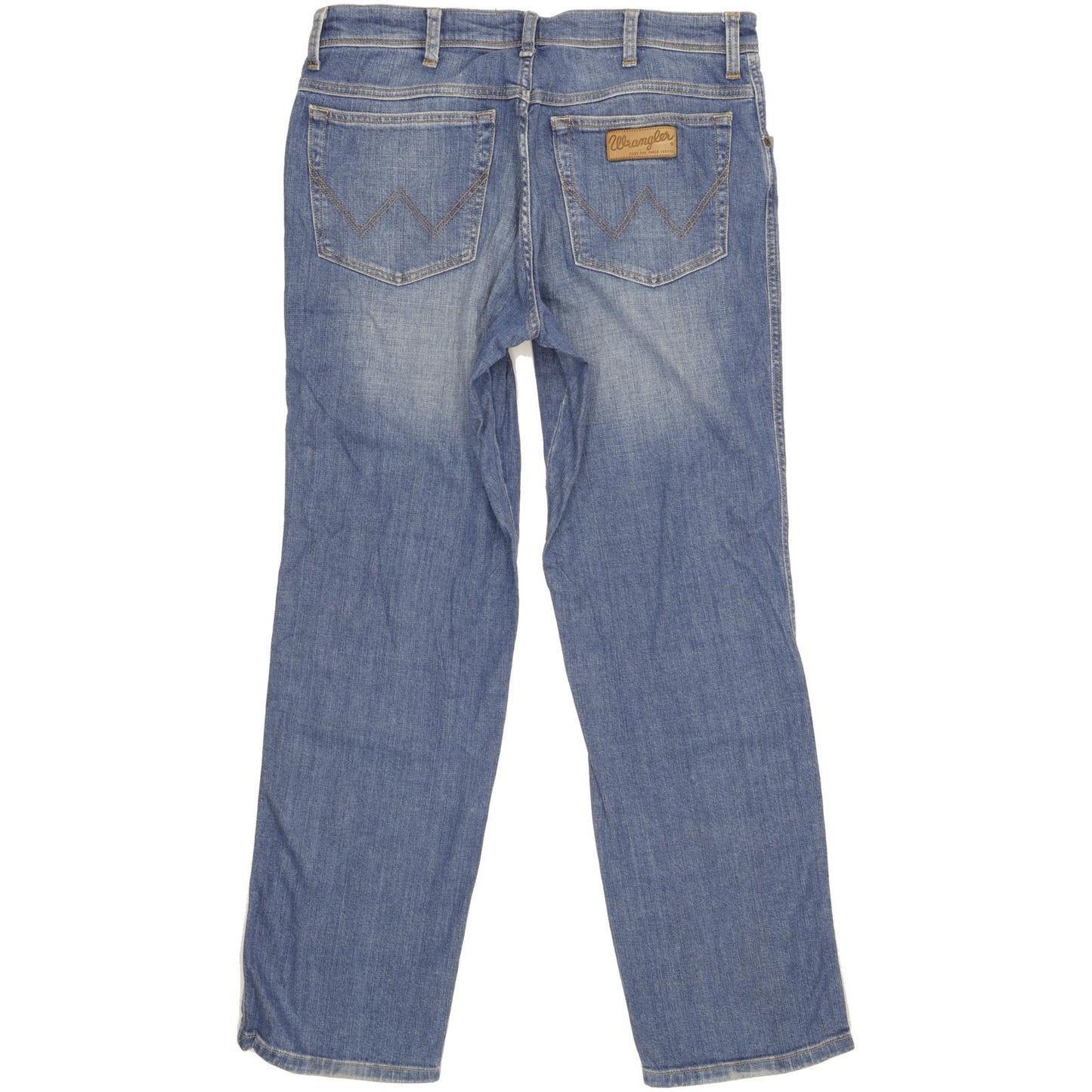 Wrangler Texas Men Blue Straight Regular Stretch Jeans W34 L32 (106200)