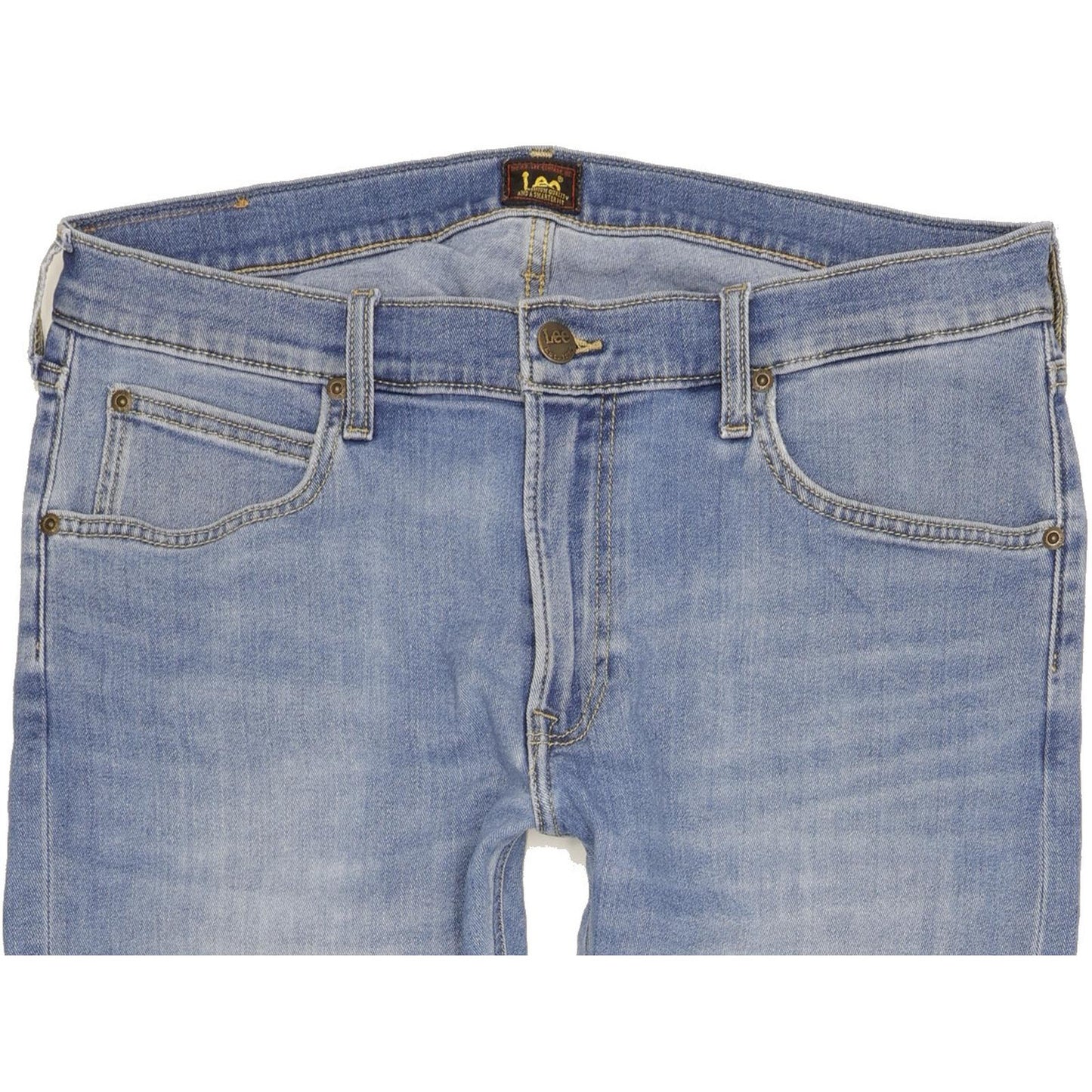 Lee Luke Men Blue Skinny Slim Stretch Jeans W34 L32 (106201)