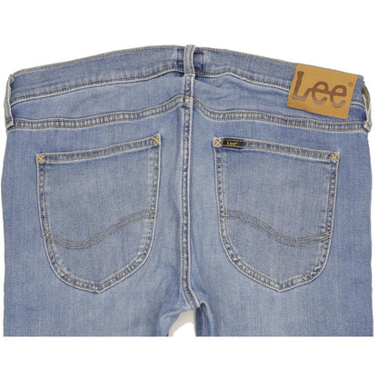 Lee Luke Men Blue Skinny Slim Stretch Jeans W34 L32 (106201)