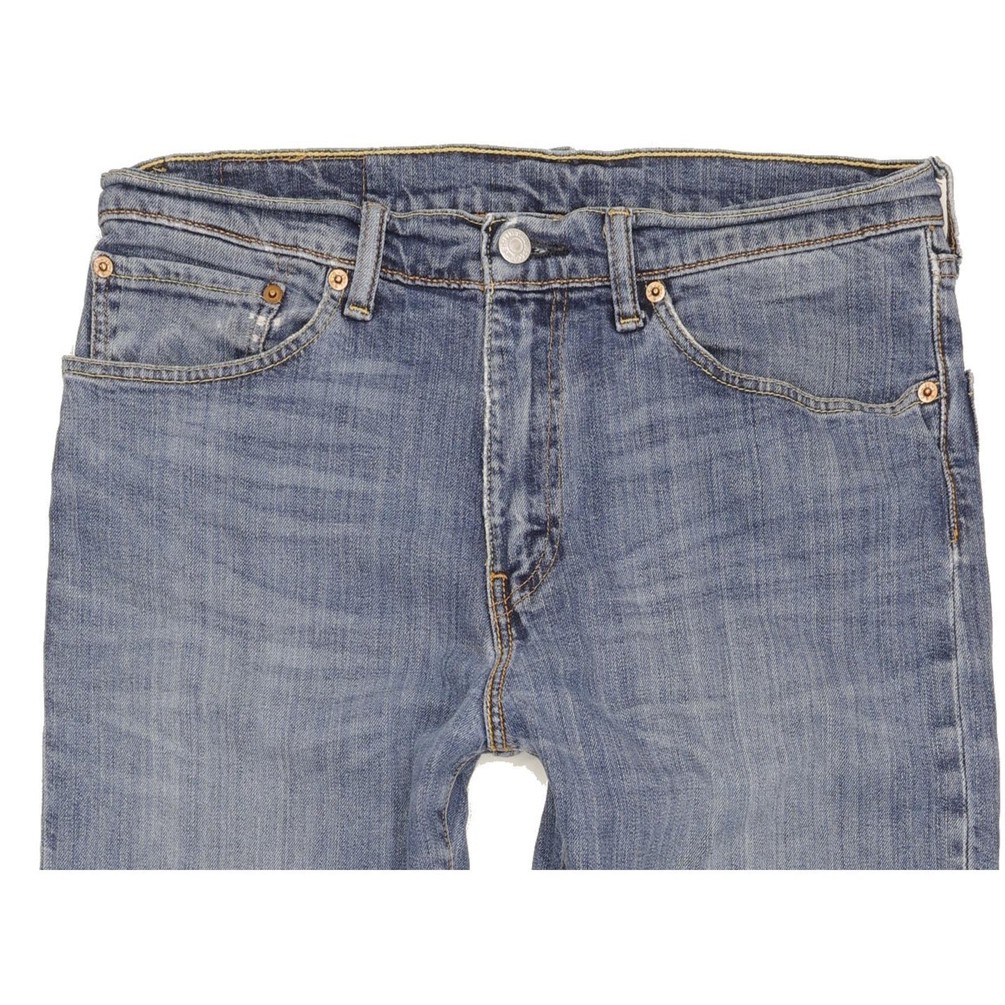 Levi's 751 Men Blue Straight Regular Stretch Jeans W32 L32 (106202)