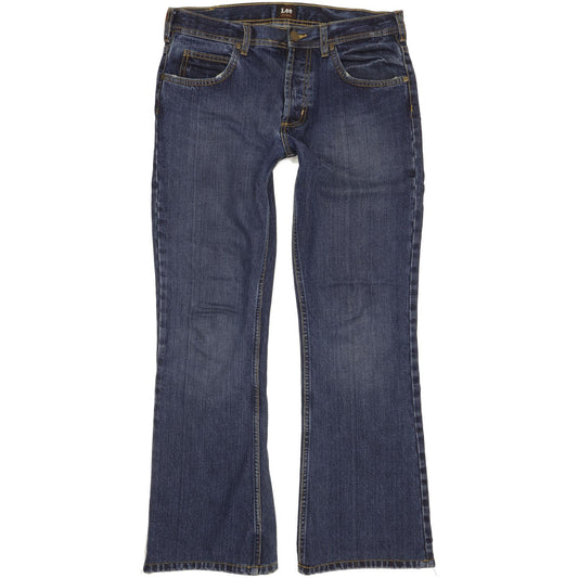 Lee Denver Men Blue Bootcut Slim Jeans W33 L31 (106205)