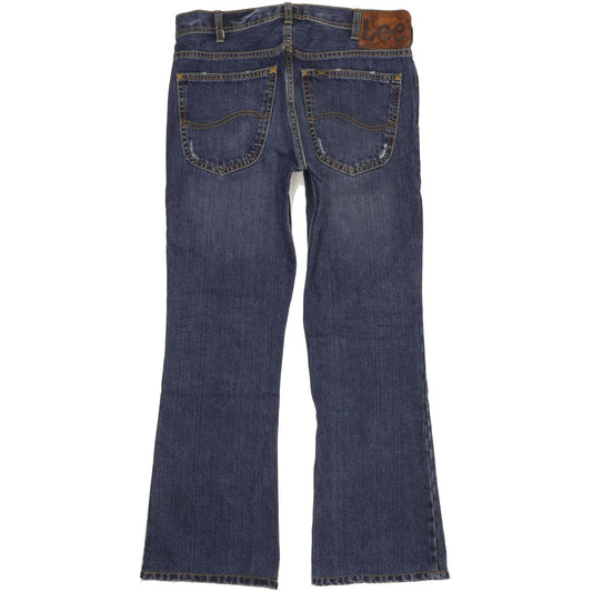 Lee Denver Men Blue Bootcut Slim Jeans W33 L31 (106205)