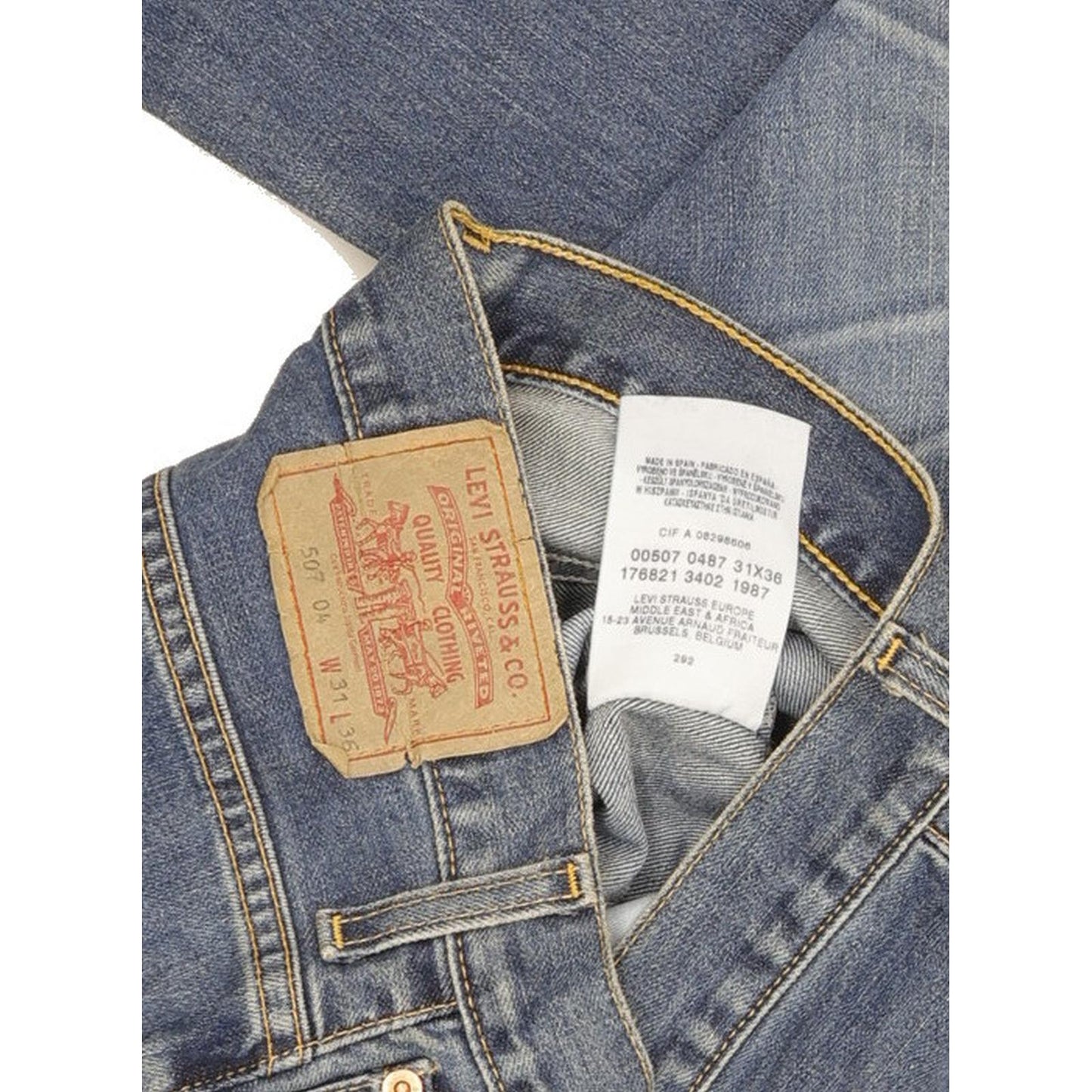 Levi's 507 Men Blue Bootcut Regular Jeans W31 L33 (106209)